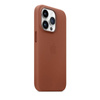 Kožené pouzdro Apple - Kožené pouzdro s MagSafe pro iPhone 14 Pro (umbra)