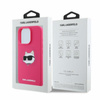 Karl Lagerfeld Silikon Choupette Head Print MagSafe – Hülle für iPhone 16 Pro Max (fuchsia)