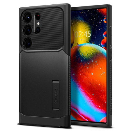 Spigen Slim Armor - Etui pour Samsung Galaxy S23 Ultra (Noir)