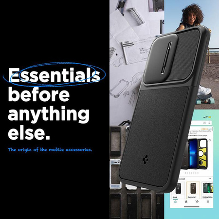 Spigen Optik Armor - Case for Samsung Galaxy A55 5G (Black)