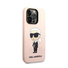 Karl Lagerfeld Silikon NFT Ikonik - Hülle für iPhone 14 Pro (Pink)