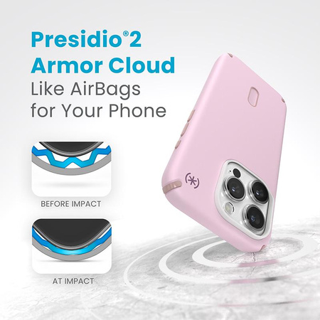 Speck Presidio2 Pro ClickLock & MagSafe - Etui iPhone 15 Pro (Soft Lilac/Carnation Petal)