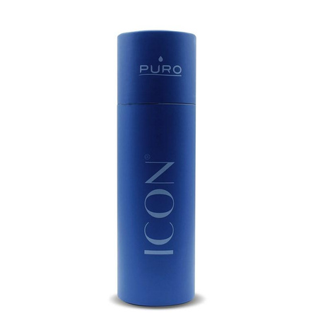 PURO ICON - Stainless Steel Thermal Bottle 500 ml (Dark Blue) (Powder Coating)