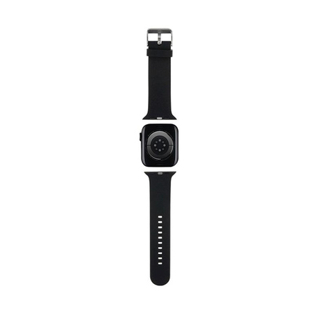 Karl Lagerfeld 3D Rubber Karl Head NFT - Bracelet pour Apple Watch 42/44/45/49 mm (noir)