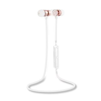 Guess Bluetooth Earphones - Bluetooth Headphones (White/Light Pink)