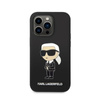 Karl Lagerfeld Silicone NFT Ikonik - Hülle für iPhone 14 Pro Max (Schwarz)