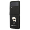 Karl Lagerfeld Saffiano Ikonik - Samsung Galaxy Z Flip 4 Tasche (schwarz)
