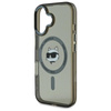 Karl Lagerfeld IML Metall Choupette Head MagSafe - iPhone 16 Plus Tasche (schwarz)