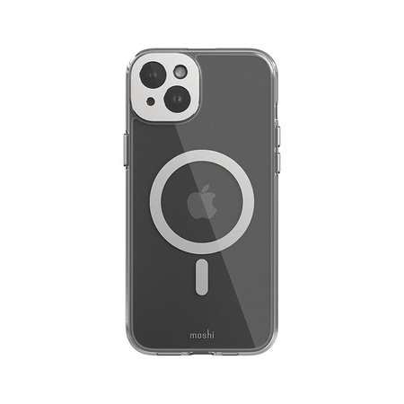 Moshi iGlaze MagSafe - Coque pour iPhone 15 Plus (Luna Silver)