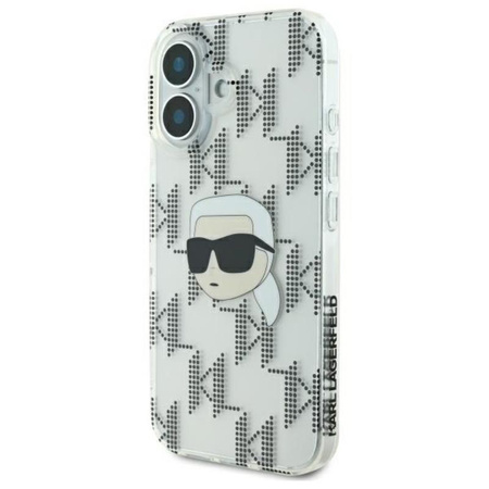 Karl Lagerfeld IML Karl Head Electroplated - Hülle für iPhone 16 (transparent)