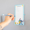 Disney Stitch - Bloc-notes magnétique / liste de courses pour frigo + crayon de la collection Tropical (10 x 21 cm)