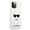 Karl Lagerfeld Choupette Head Silicone - pouzdro pro iPhone 12 / iPhone 12 Pro (bílé)
