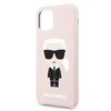 Karl Lagerfeld Fullbody Silicone Iconic - Coque iPhone 11 Pro (Rose)