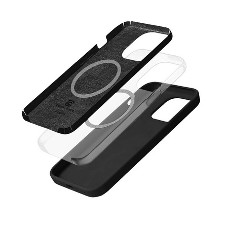 Crong Color Cover Magnetic - Custodia MagSafe per iPhone 14 Pro Max (Nero)