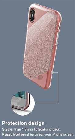 X-Doria Revel Lux - iPhone X Case (Black Rays)