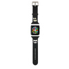 Karl Lagerfeld Silikonový řemínek Karl & Choupette Heads pro Apple Watch 38/40/41 mm (černý)