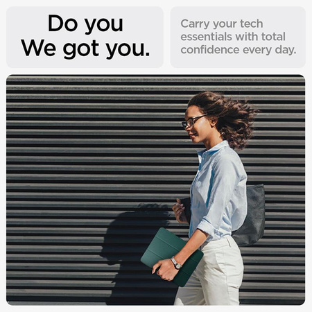 Spigen Urban Fit - Hülle für iPad Air 11" M3 (2025) / M2 (2024) / iPad Air 10.9" (5.-4. Gen.) (2022-2020) (Mitternachtsgrün)