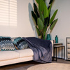 Couverture en flanelle 200x150cm (bleu)