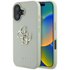 Guess Grained Big 4G Logo Small Classic Logo - Pouzdro pro iPhone 16 (zelené)