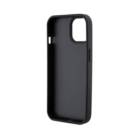 Guess Leather 4G Stamped - pouzdro pro iPhone 15 (Black)