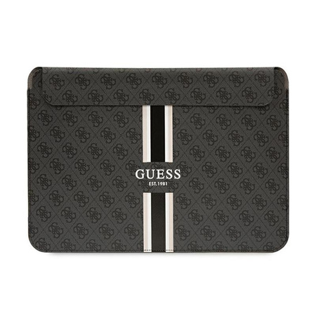 Guess 4G Printed Stripes Computer Sleeve - 14" Notebooktasche (Schwarz)