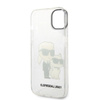 Karl Lagerfeld IML Glitter NFT Karl & Choupette - Coque iPhone 14 (Transparente)