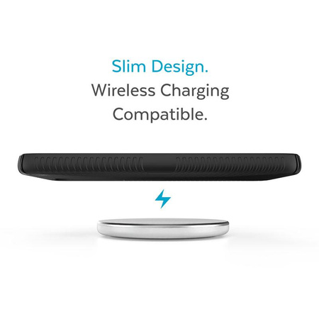 Speck Presidio2 Grip - Rutschfeste Hülle für Samsung Galaxy S23+ (Schwarz/Schwarz/Weiß)