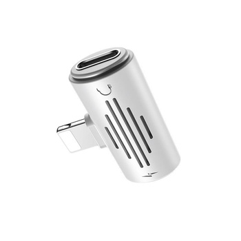 Borofone - Adaptér Lightning na 2x konektor Lightning, bílý