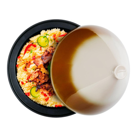 Alpina - Pentola per tajine con coperchio conico in ceramica 30x25 cm 2,5 L