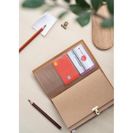 Harry Potter - Gryffindor Reise-Notizbuch aus Leder, 12 x 19,6 cm (Rot)