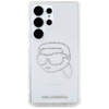 Karl Lagerfeld Rhinestones Karl Head Logo - Case for Samsung Galaxy S25 Ultra (Transparent)