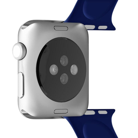 PURO ICON - Elasztikus sportpánt Apple Watch 42/44/45 mm-es órához (S/M & M/L) (tengerészkék)