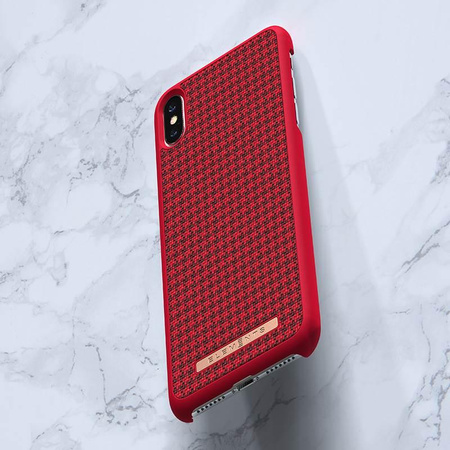 Nordic Elements Saeson Idun - Materiálové pouzdro pro iPhone Xs Max (červené)