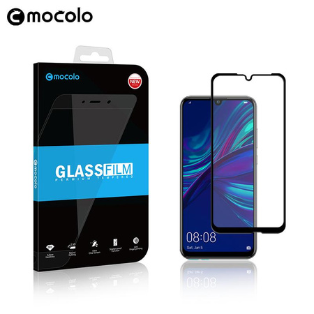 Mocolo 3D 9H Full Glue - Voller Bildschirmschutz Glas für Huawei P smart 2019 / Honor 10 Lite (Schwarz)