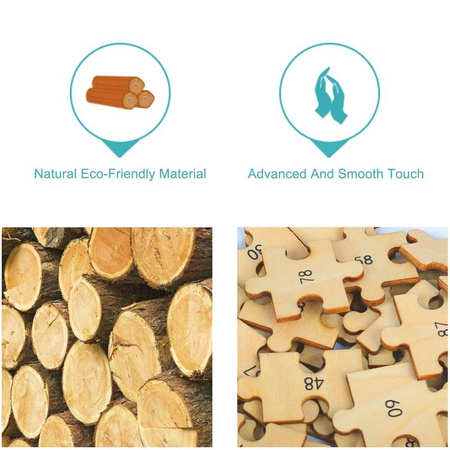 TOP BRIGHT - Fából készült óceán puzzle (100 el.)