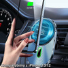 USAMS US-CD170 - Magnetische Autohalterung mit kabelloser 15-W-Ladung (schwarz)