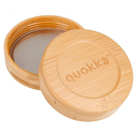 Quokka Deli Food Jar - Contenitore per alimenti in vetro / Lunchbox 500 ml (fiori scuri)