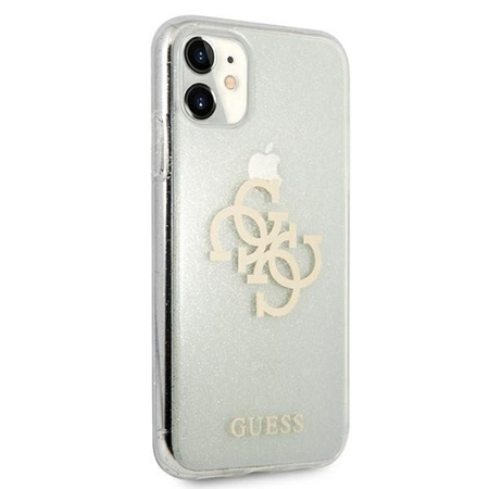 Guess Glitter 4G Big Logo - iPhone 11 Case (transparent)