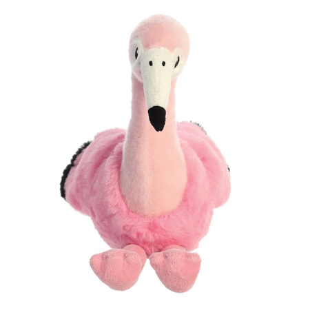 Eco Nation – Plüschspielzeug / Kuscheltier Sitzender Flamingo 27 cm Eco-Friendly