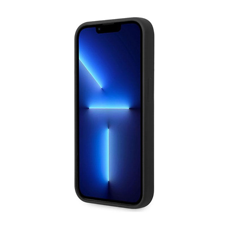Guess szilikon háromszög logó - iPhone 14 Pro tok (fekete)