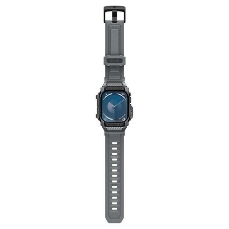 Spigen Rugged Armor Pro - Pánt tokkal az Apple Watch 10 46 mm-es órához (sötétszürke)