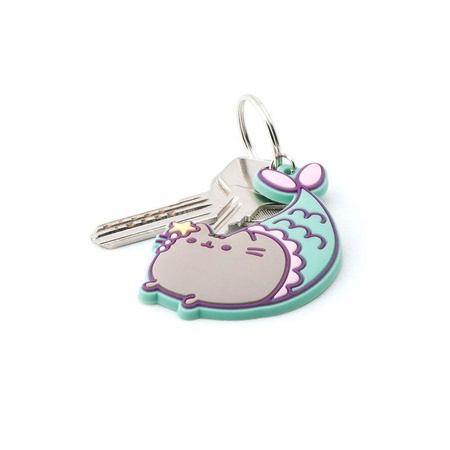 Pusheen - Key ring pendant (Pusheen mermaid) (7 x 8 cm)