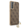 Guess 4G Charms Collection - Samsung Galaxy S21+ tok (barna)