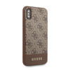 Guess 4G Bottom Stripe Collection - iPhone Xs / X Case (brown)