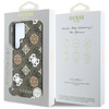 Guess 4G gedruckt farbigen Pfingstrose Muster MagSafe - Fall für Samsung Galaxy S25 Ultra (braun)