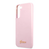 Guess Szilikon Script Metal Logo - Samsung Galaxy S22 tok (levendula)