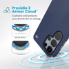 Speck Presidio2 Grip Magnet - Étui Samsung Galaxy S25 Ultra MagSafe (Bleu côtier/Gris poussière/Blanc)