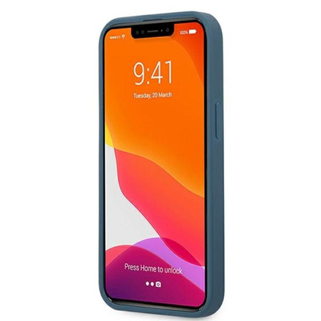 Guess 4G nyomtatott csíkos - iPhone 13 Pro tok (kék)