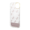 Guess 4G Stripe Script Logo Electroplated Pattern - iPhone 14 Case (pink)