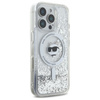 Karl Lagerfeld Liquid Glitter Choupette Head MagSafe - Case for iPhone 16 Pro Max (transparent)